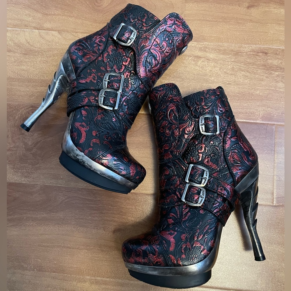 Newrock Boots M-PUNK102 Size 38 (customized without laces)